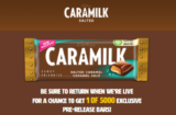 5000 Free Caramilk Salted Chocolate Bars
