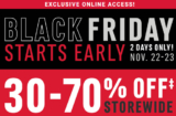 Mark’s Black Friday Starts Early – Up to 70% Off