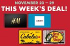 Get 10,000 Bonus PC Optimum Points on Cabela’s, Bass Pro, H&M or Uber Gift Cards