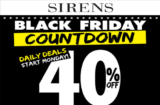 Sirens Black Friday Countdown