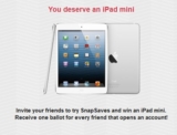 SnapSaves – Win an iPad Mini