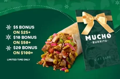 Mucho Burrito Gift Card Bonus Offer