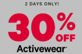 Save 30% off Joe Fresh Activewear