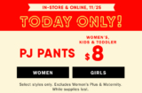 Today Only! $8 PJ Pants