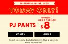 Today Only! $8 PJ Pants