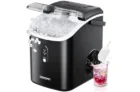 EUHOMY Nugget Ice Maker Countertop with Handle