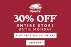 Roots Black Friday Sale + One Day Deals
