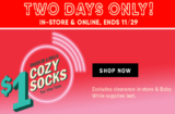 Get $1 Cozy Socks at Old Navy