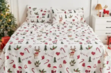 Gogreen 4PC Queen Holiday Sheet Set, Deep Pocket