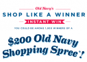 Old Navy Shop Like a Winner Contest