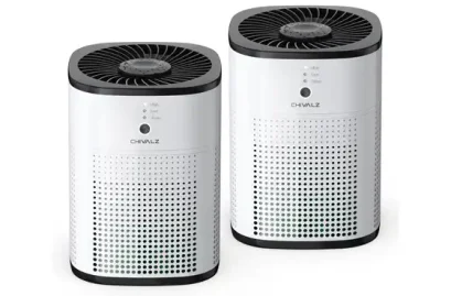 CHIVALZ Air Purifiers for Bedroom with True HEPA Filter, 2 Pack