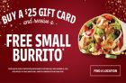 Mucho Burrito Holiday Gift Card Offer
