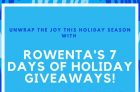 Rowenta’s 7 Days of Holiday Giveaways