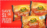 McCain Fun Fries Coupon Giveaway