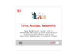 Dove, Nexxus or TRESemme Hair Care Coupon