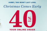 Old Navy 40% off Online Orders