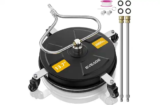 EVEAGE 13.7″ Black Pressure Washer Surface Cleaner