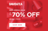 DAVIDsTEA Semi-Annual Sale