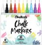 Chalkola 1mm Extra Fine Tip Chalk Markers (10 Pack) Neon Color
