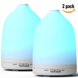 Holan 120ml Ultrasonic Aromatherapy Diffuser, 2 Pack