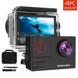 Apexcam EIS 4K 20MP WiFi 170° Wide-Angle Ultra HD Action Camera + Accessories