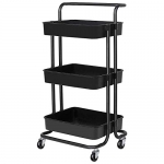 3-Tier Rolling Utility Cart with Handle