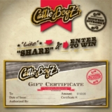Win a $150.00 Cattleboyz Gift Certificate