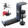 6amLifestyle Foldable Headphone Stand Hanger Under Desk Clamp with Cable Organizer