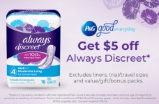 High Value Always Discreet Product Coupon