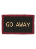 Abbott Black/Red “Go Away” Doormat