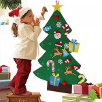 AerWo 3FT DIY Felt Christmas Tree Set with 26 Detachable Ornaments New Year Xmas Gifts for Kids Door Wall Hanging Decor