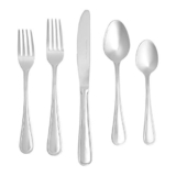 Amazon Basics 20-Piece Stainless Steel Crown Flatware Set