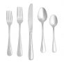 Amazon Basics 20-Piece Stainless Steel Crown Flatware Set