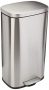 Amazon Basics Rectangle Soft-Close Trash Can – 30L, Satin Nickel
