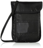 AmazonBasics RFID Travel Neck Stash Wallet, Black