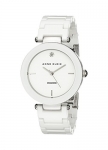 Anne Klein Women’s Ceramic Diamond Dial White Bracelet Watch