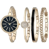 Anne Klein Women’s AK/1470 Bangle Watch and Bracelet Set