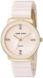 Anne Klein Women’s Diamond-Accented and Ceramic Bracelet Watch