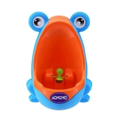 AOMOMO Frog Potty Training Urinal with Funny Aiming Target, Blue