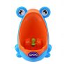 AOMOMO Frog Potty Training Urinal with Funny Aiming Target, Blue