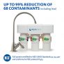 Aquasana 3-Stage Under Counter Water Filter System with Brushed Nickel Faucet