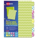 Avery Big Tab Reversible Paper Dividers for 3-Ring Binders, 8 Tabs, 1 Set, Brights