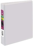 Avery Durable View 3 Ring Binder, 1 Inch, Round Rings, 5.5 Inch x 8.5 Inch, White