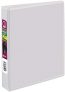 Avery Durable View 3 Ring Binder, 1 Inch, Round Rings, 5.5 Inch x 8.5 Inch, White