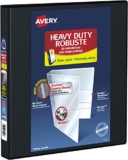 Avery Heavy Duty View 3 Ring Binder, 1 Inch, Black, 4 Pockets