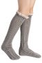 80% off Lace Trim Wool Knitted Crochet Long Socks!