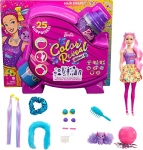 Barbie Color Reveal Doll, Glittery Purple with 25 Hairstyling & Party-Themed Surprises