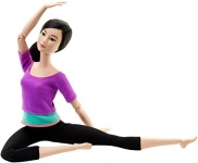 Barbie Made to Move Doll – Purple Top