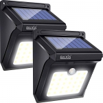 BAXIA TECHNOLOGY Solar Motion Sensor Lights, 2 Pack