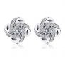 B.Catcher Earrings for Woman Silver Earrings Studs Cubic Zirconia Gemini Sets